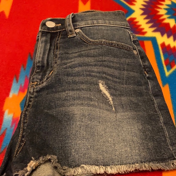 Pink Victoria’s Secret Distressed Jean Shorts Sz 0 - Picture 7 of 7